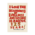 125 YEAR ANNIVERSARY 'E.PELLICCI X BOB AND ROBERTA SMITH' – TEA TOWEL