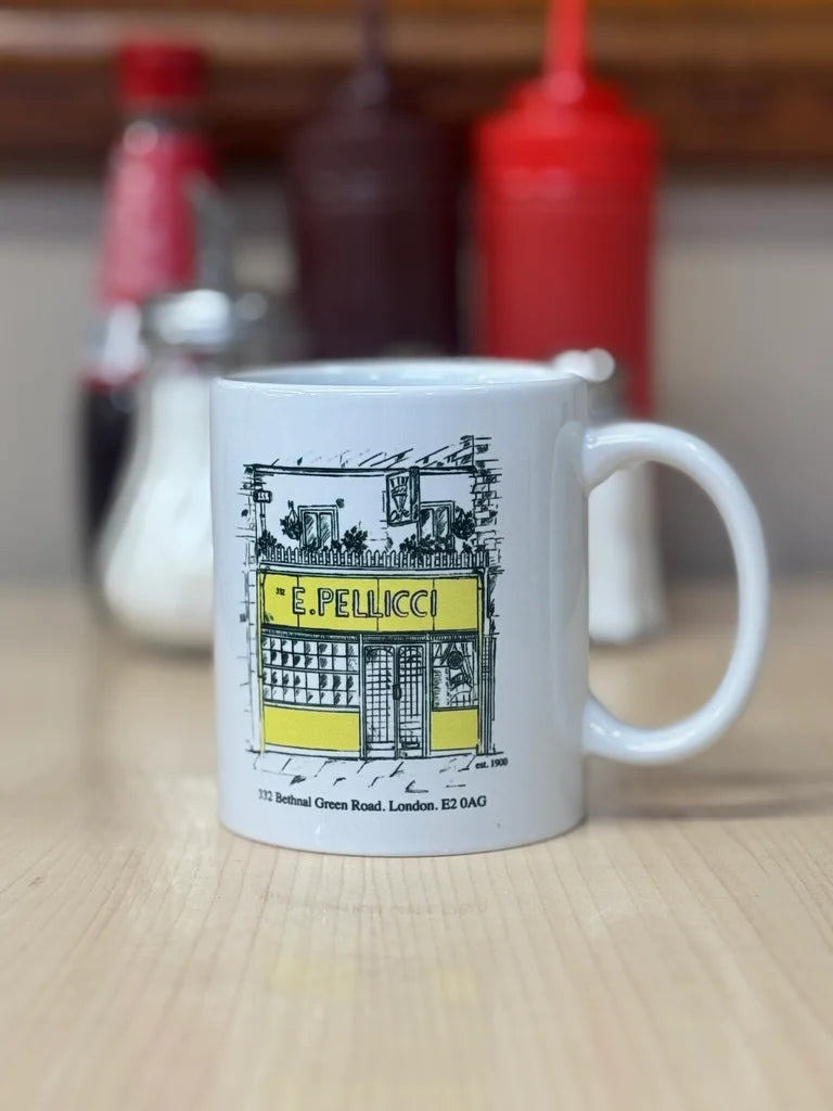 E.PELLICCI CAFE FRONT ILLUSTRATED MUG