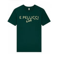 NEW E.PELLICCI LOGO T SHIRT – CREAM ON BOTTLE GREEN
