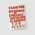 125 YEAR ANNIVERSARY 'E.PELLICCI X BOB AND ROBERTA SMITH' – A3 GICLÉE PRINT