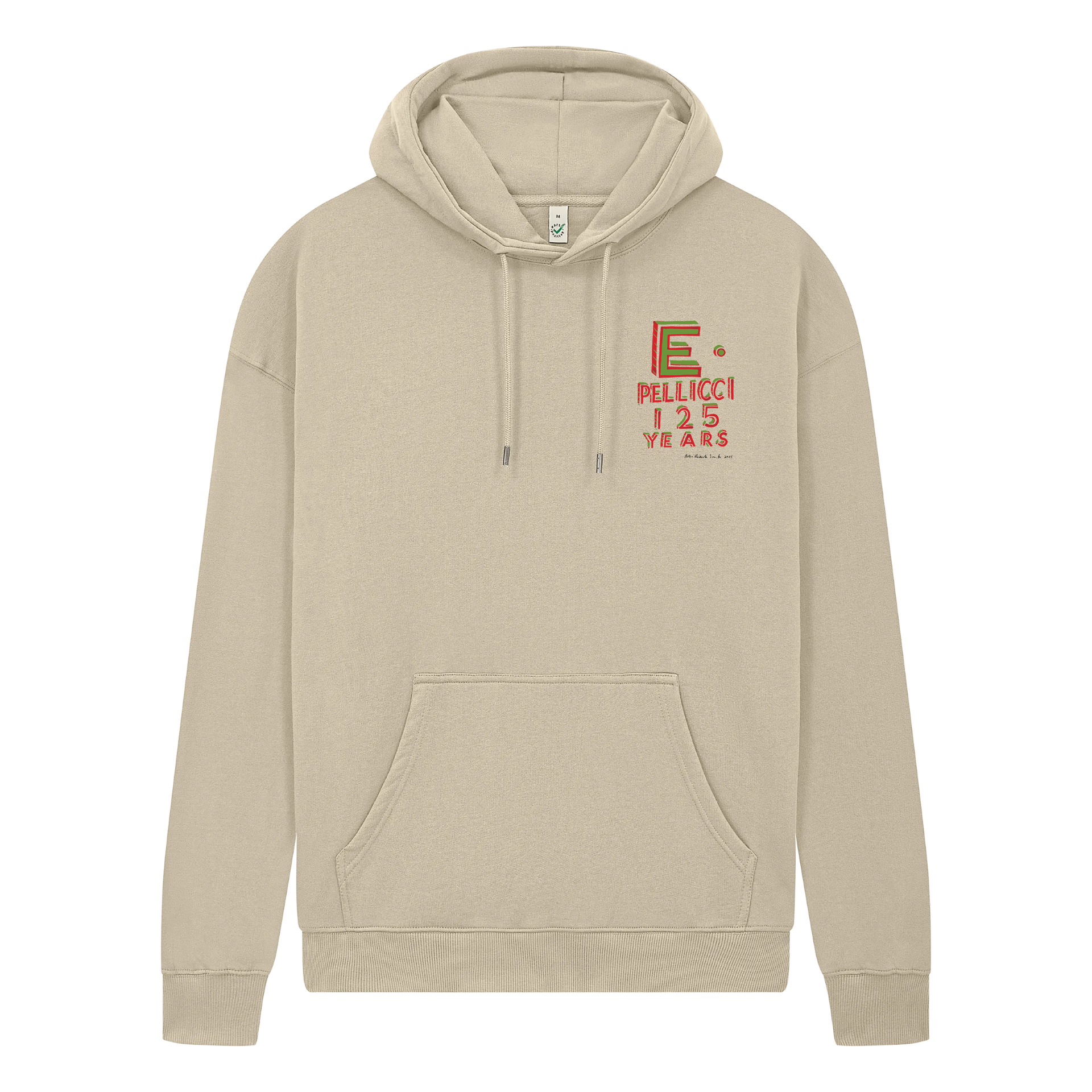125 YEAR ANNIVERSARY 'E.PELLICCI X BOB AND ROBERTA SMITH' HOODIE – STONE