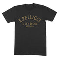 PELLICCI LOGO T SHIRT – BLACK WITH GOLD LOGO