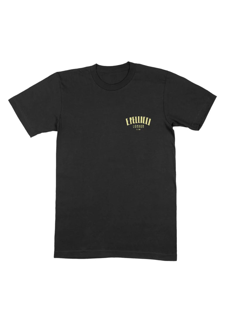 E.PELLICCI CAFE FRONT T SHIRT BLACK