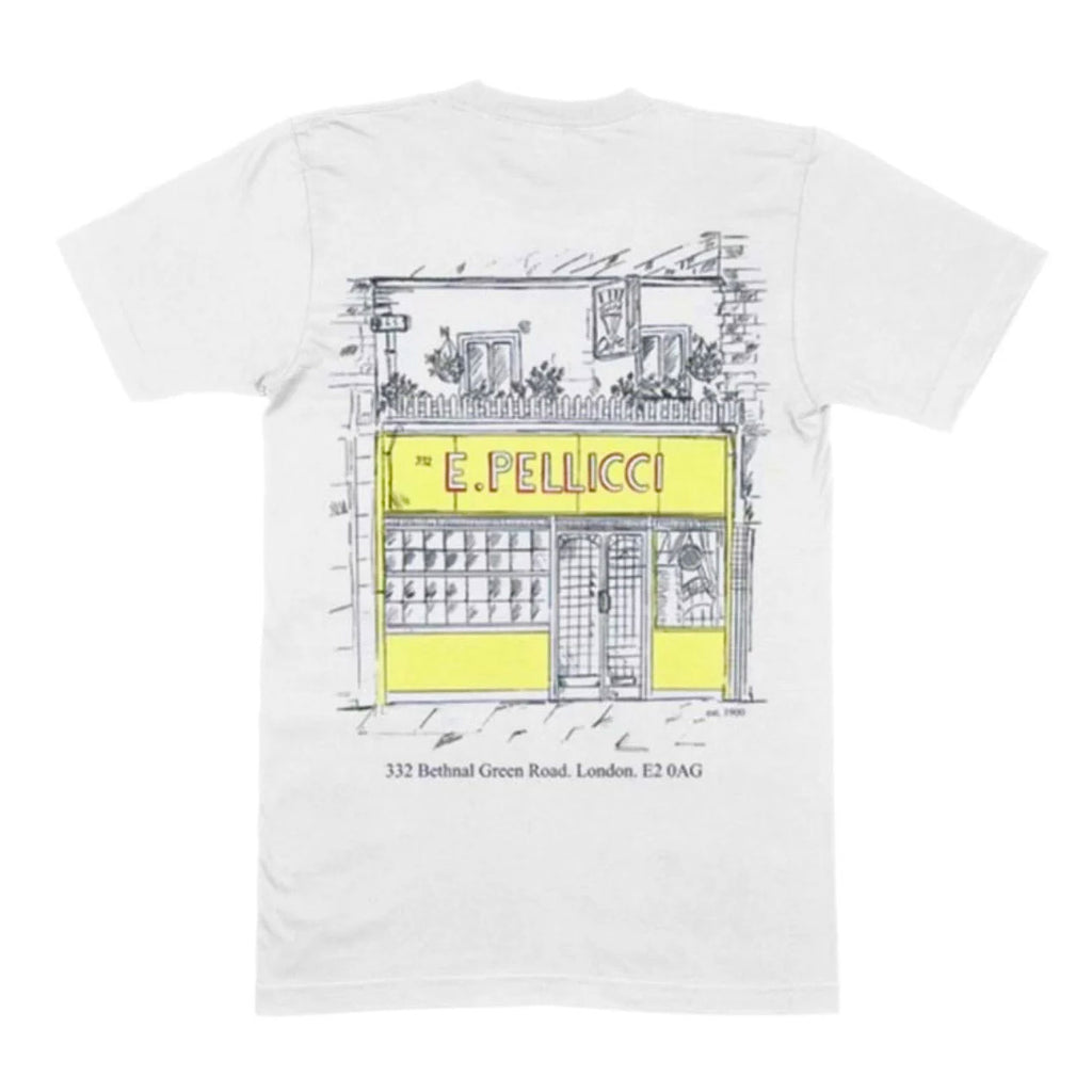 E.PELLICCI CAFE FRONT T SHIRT WHITE